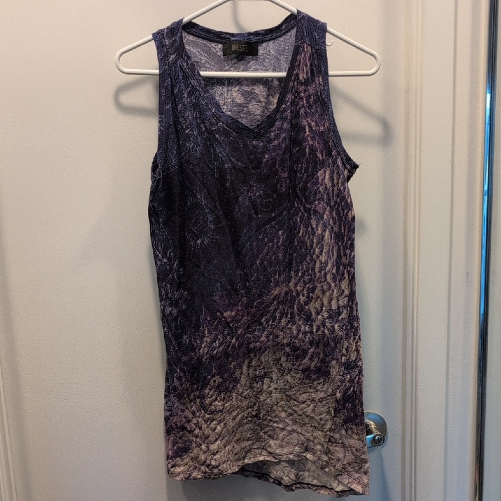 Vintage Diesel s.XS Purple Sleeveless Tank Top